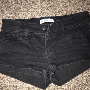 Abercrombie kids black shorts
